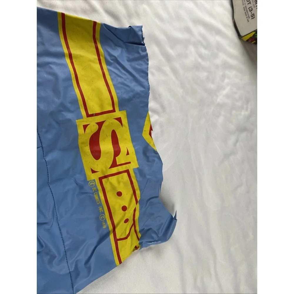 Vintage 1973 Ben Cooper Superman Costume and Mask TINY TOT 3-5 w Box